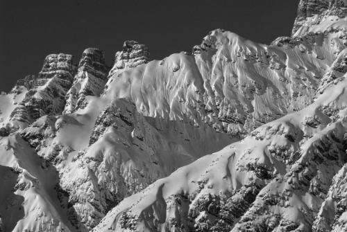 a mountain covered in snow with the sky in the background at Hotel & Gourmetwirtshaus Kirchenwirt seit 1326 in Leogang