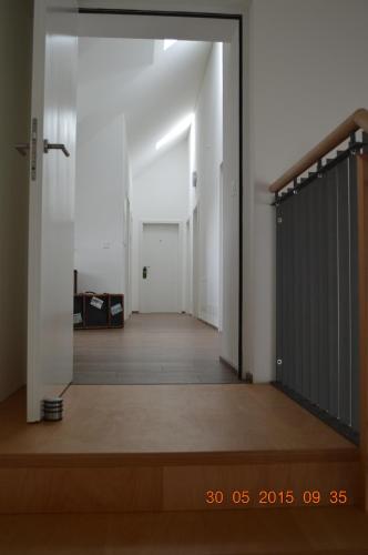 an open door to a hallway in a house at BnB zum Schlüssel in Unterehrendingen