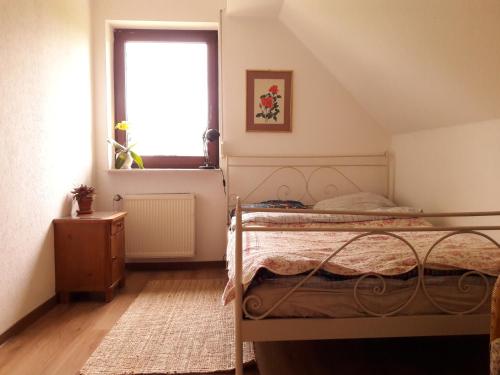 Postel nebo postele na pokoji v ubytování Willkommen in Zachow