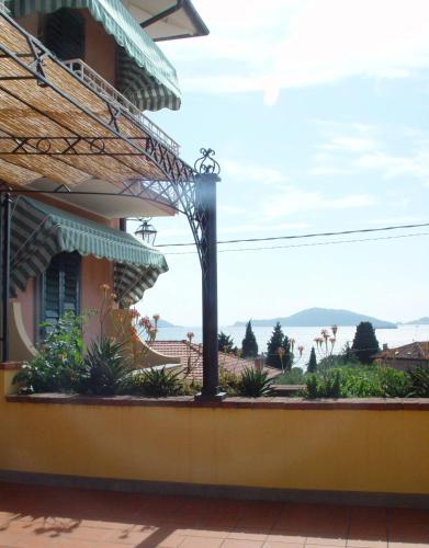 a view from the balcony of a house at Locanda Miranda in Tellaro