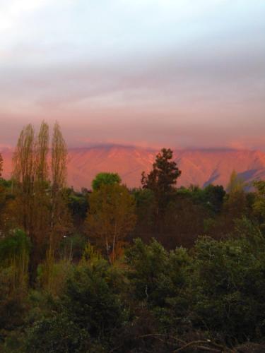 a view of the mountains in the distance at Cabañas Puente Negro in Puente Negro