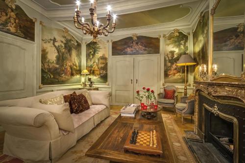 Χώρος καθιστικού στο B&B Maison le Dragon