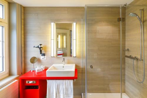 A bathroom at Swiss Night by Fassbind