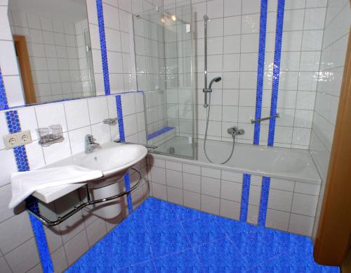 Koupelna v ubytování "schön-urlauben"