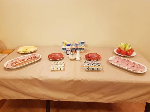 Opciones de desayuno disponibles en Palota Panzió