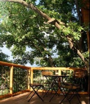 Un balcón o terraza en Les Cabanes en Provence