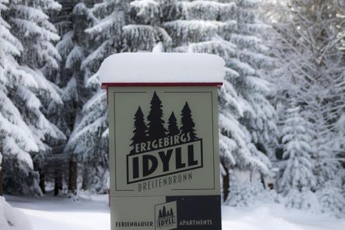 Erzgebirgsidyll Breitenbrunn Ferienwohnung зимой