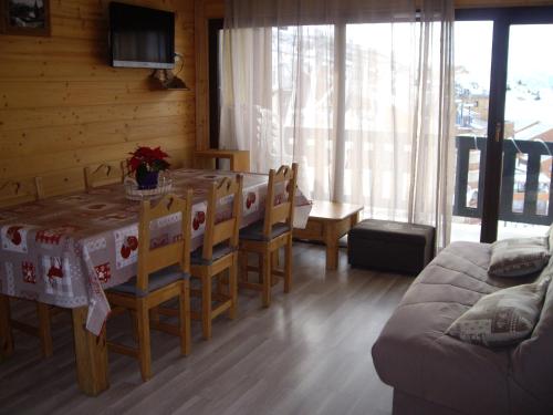 Χώρος καθιστικού στο Chalet Amandine