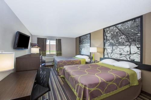 Katil atau katil-katil dalam bilik di Super 8 by Wyndham Brookings