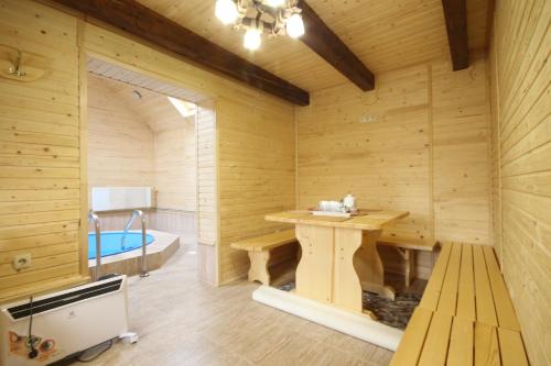 Koupelna v ubytování Family Hotel Kaskad