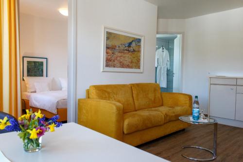 Voodi või voodid majutusasutuse Inselhotel Rügen toas