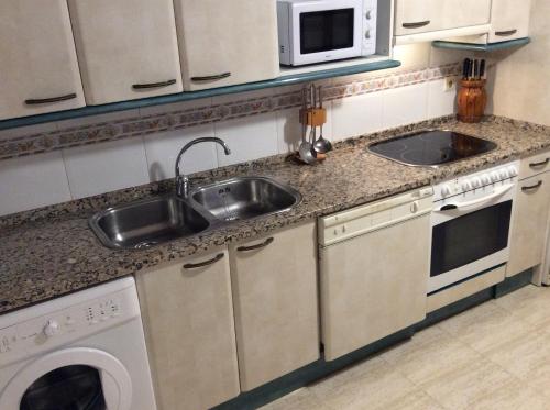 Dapur atau dapur kecil di El Parque Navajas