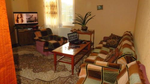 TV a/nebo společenská místnost v ubytování Apartment Erekle