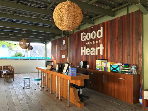 El vestíbulo o zona de recepción de Good Heart Resort Gili Trawangan