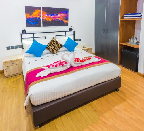 Cama o camas de una habitación en Asaa View Maldives