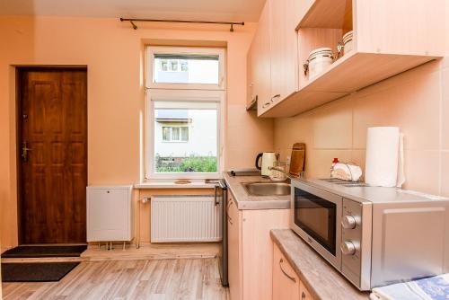 Cuina o zona de cuina de Apartamentai Pluke - Biliūno