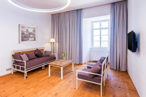 Voodi või voodid majutusasutuse Hotel Zámek Svijany toas