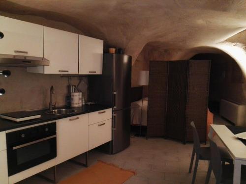 Kjøkken eller kjøkkenkrok på La grotta di Lulù