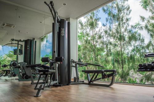 Fitness centrum a/nebo fitness zařízení v ubytování Anantara Uluwatu Bali Resort