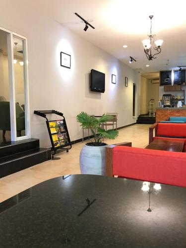 TV a/nebo společenská místnost v ubytování DoDo Guesthouse
