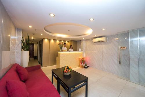 Posezení v ubytování SCAT Hotel- New World Bến Thành