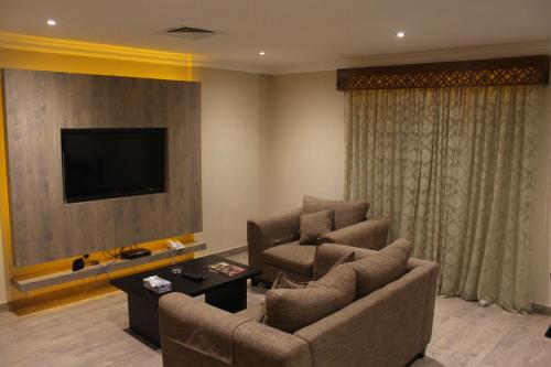 Zona d'estar a Terrace Furnished Apartments- Salmiya