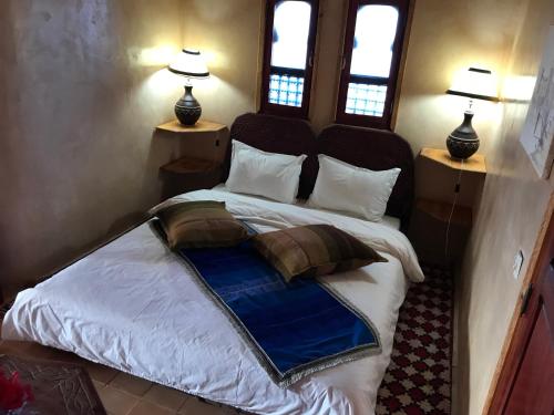 Cama o camas de una habitación en Dar Amazir