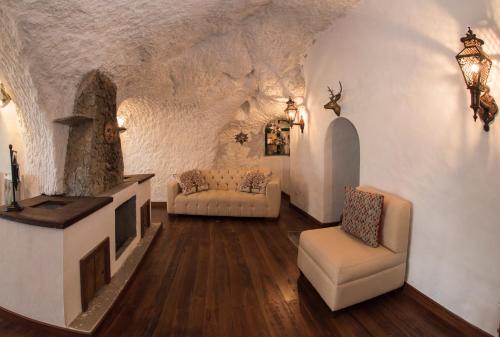 Χώρος καθιστικού στο Hacienda Las Cuevas Terra Lodge