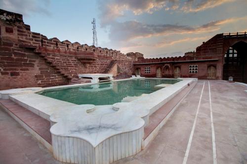 The swimming pool at or close to The Fort Pokaran