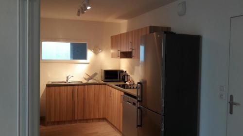 Dapur atau dapur kecil di Apparteo Dijon