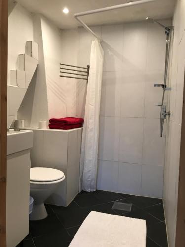 Koupelna v ubytování Mamma Carinas Pensionat B&B