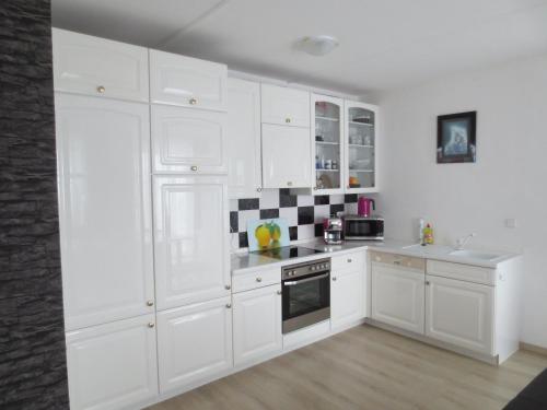Dapur atau dapur kecil di Ferienwohnungen Haus Panorama