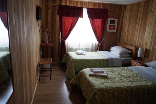 Postel nebo postele na pokoji v ubytování Hostal Eifelhaus
