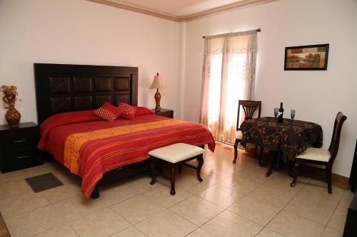 Katil atau katil-katil dalam bilik di Casa Celia Hotel Restaurante