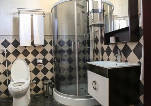 Koupelna v ubytování Hotel de Mag (Plaza)