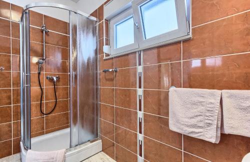 Koupelna v ubytování Apartments Milenka