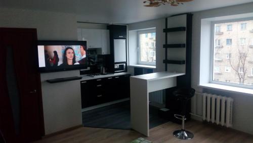 Kjøkken eller kjøkkenkrok på Apartaments in Borisov