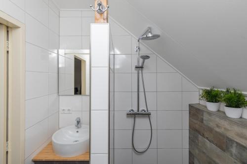 Koupelna v ubytování Hotel-Restaurant van der Weijde