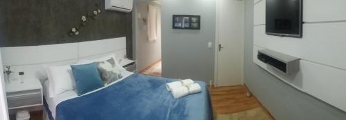 Televisyen dan/atau pusat hiburan di Suíte da Cris em Gramado