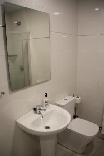 Ένα μπάνιο στο Apartamentos Logroño Centro
