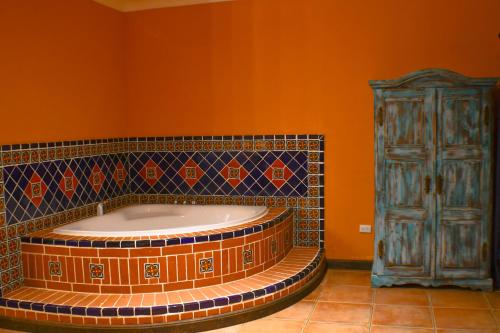 A bathroom at Hacienda San Vicente