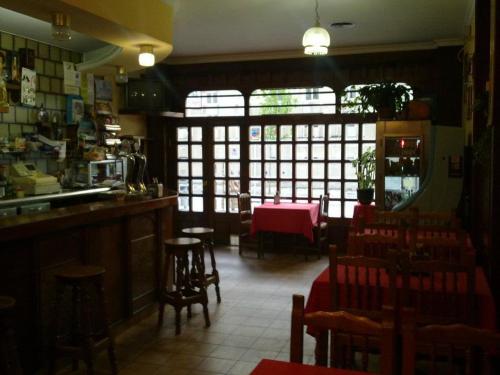 A seating area at Hostal Pumar