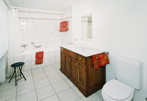 Koupelna v ubytování Haus Edelweiss