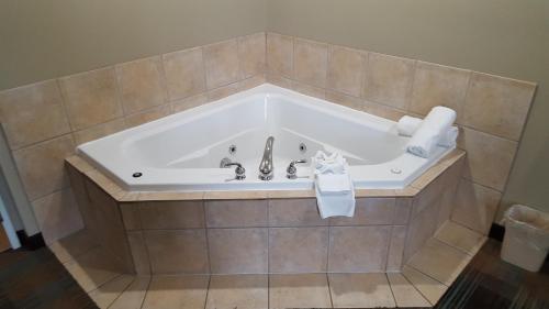 Ένα μπάνιο στο Microtel Inn & Suites by Wyndham Bozeman