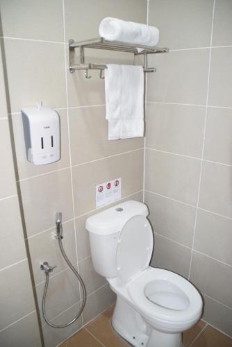 Koupelna v ubytování Asiago Hotel