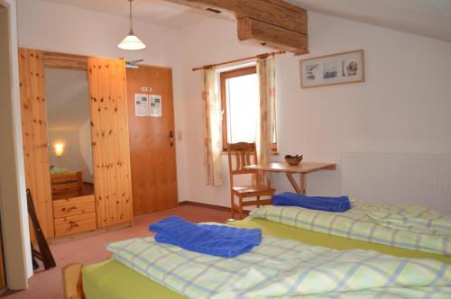 Cama o camas de una habitación en Chalet Kammleitn