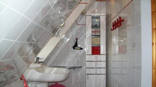 Ванна кімната в Ferienwohnung I "Westermühle"