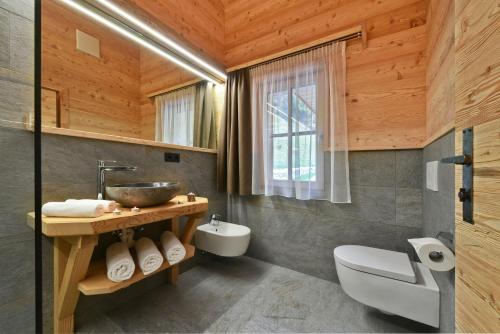 Koupelna v ubytování Chalet Leitner