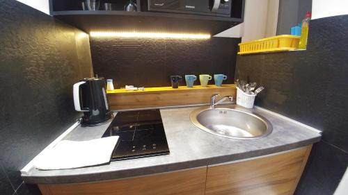 Η κουζίνα ή μικρή κουζίνα στο Decanska Apartments