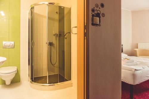 Koupelna v ubytování Hotel Odejewscy
